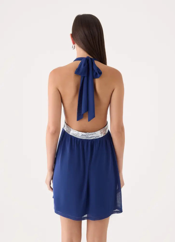 Alyvia Mini Dress - Rich Blue - Mini Dresses