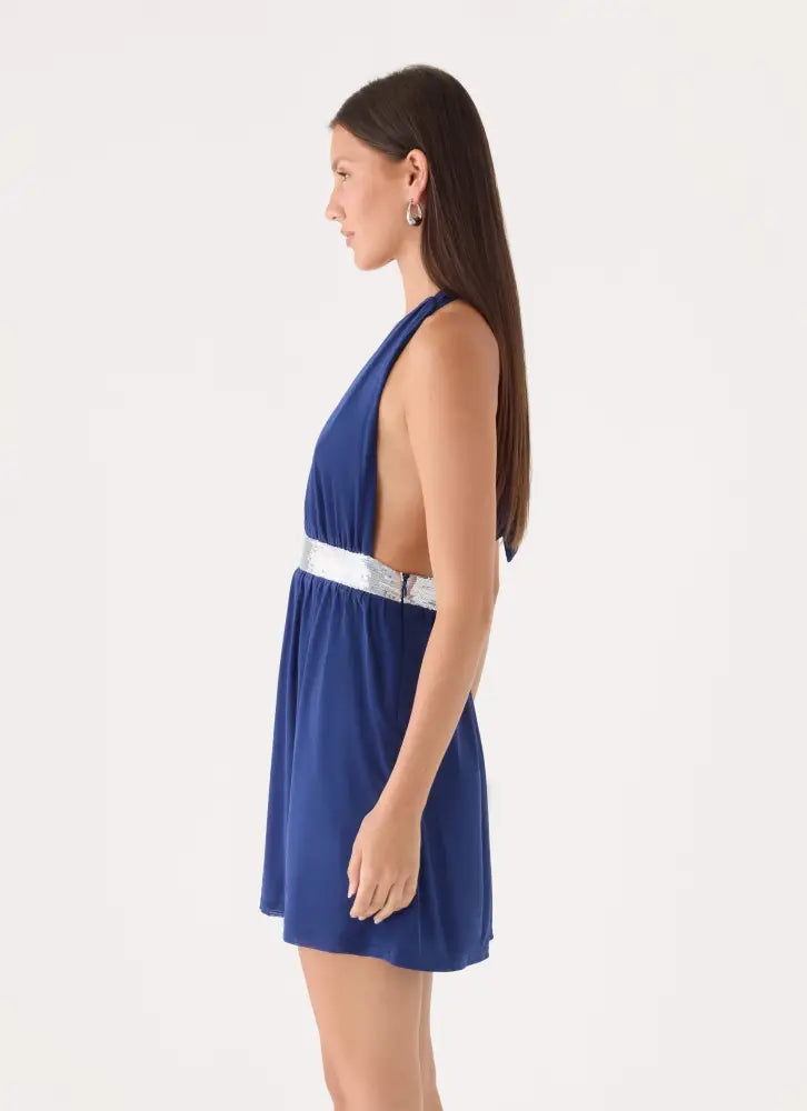 Alyvia Mini Dress - Rich Blue - Mini Dresses
