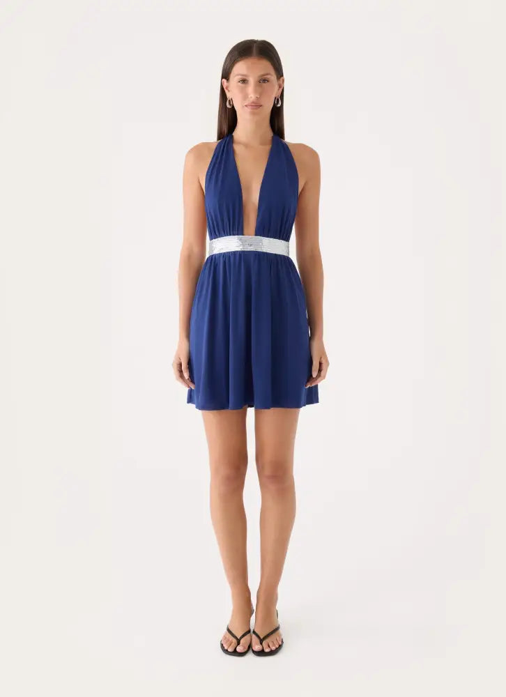Alyvia Mini Dress - Rich Blue - Mini Dresses