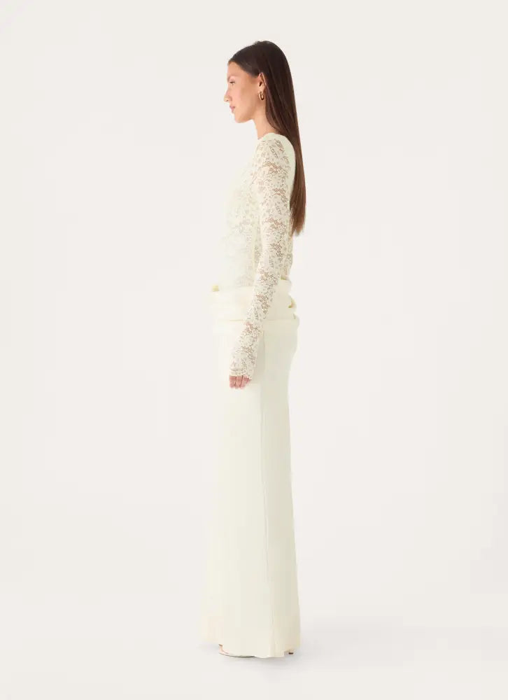 Cerelia Long Sleeve Maxi Dress - Ivory - Maxi Dresses