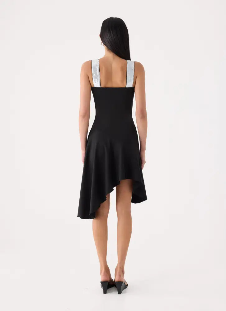 Eluna Midi Dress - Black - Midi Dresses