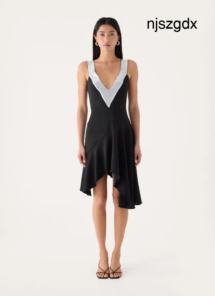 Eluna Midi Dress - Black - Midi Dresses
