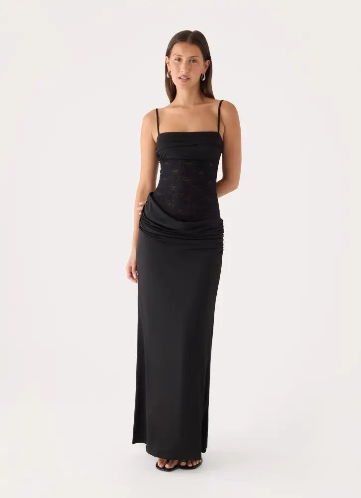 Emesy Lace Maxi Dress - Black - Maxi Dresses