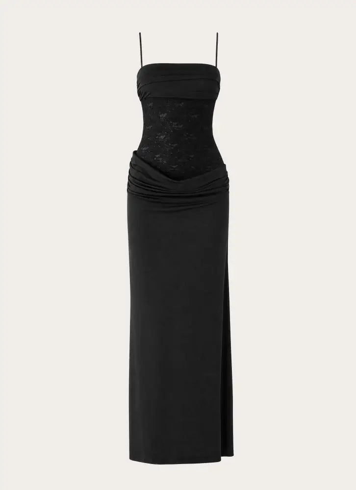 Emesy Lace Maxi Dress - Black - Maxi Dresses