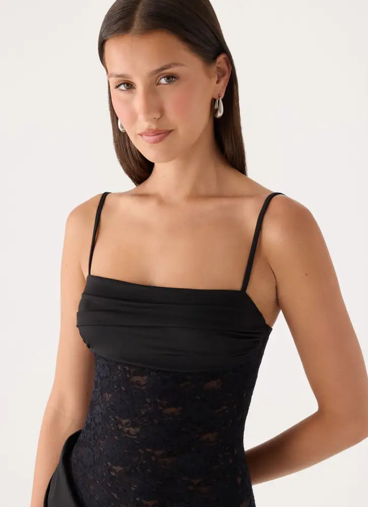 Emesy Lace Maxi Dress - Black - Maxi Dresses
