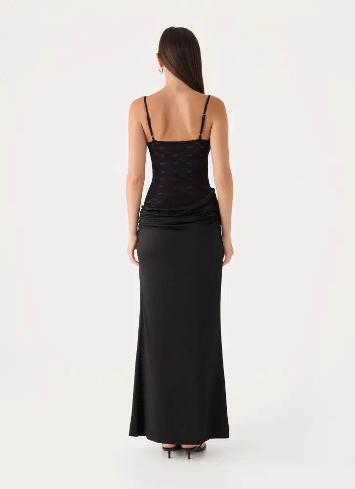 Emesy Lace Maxi Dress - Black - Maxi Dresses