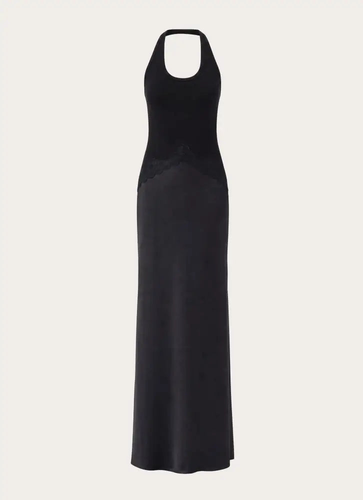 Emika Halter Maxi Dress - Black - Maxi Dresses