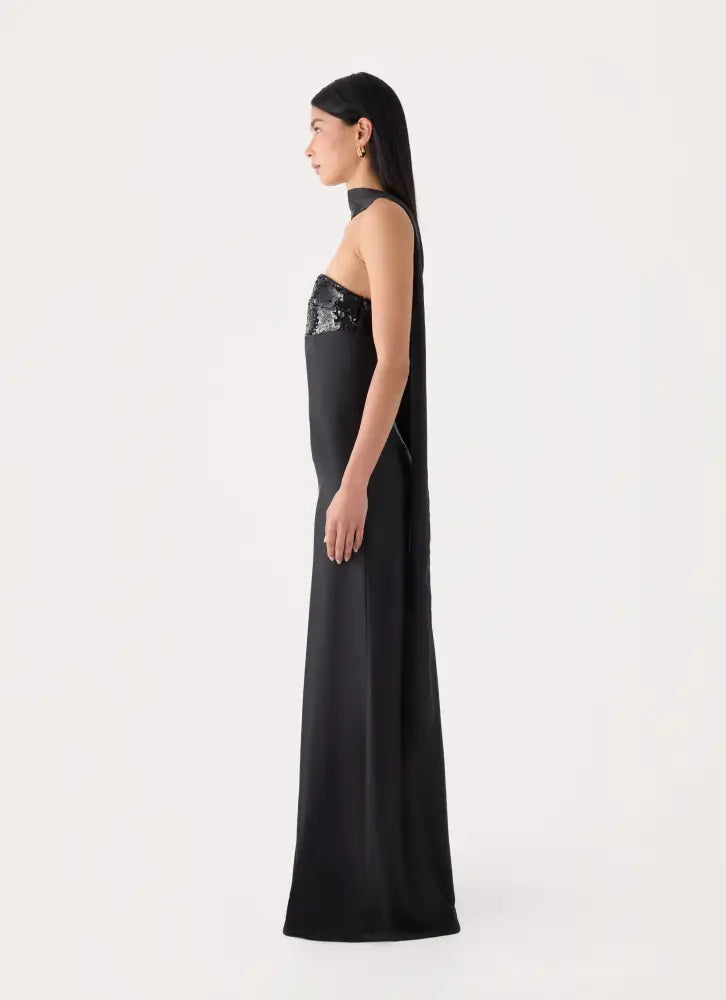 Hush Sequin Maxi Dress - Black - Maxi Dresses