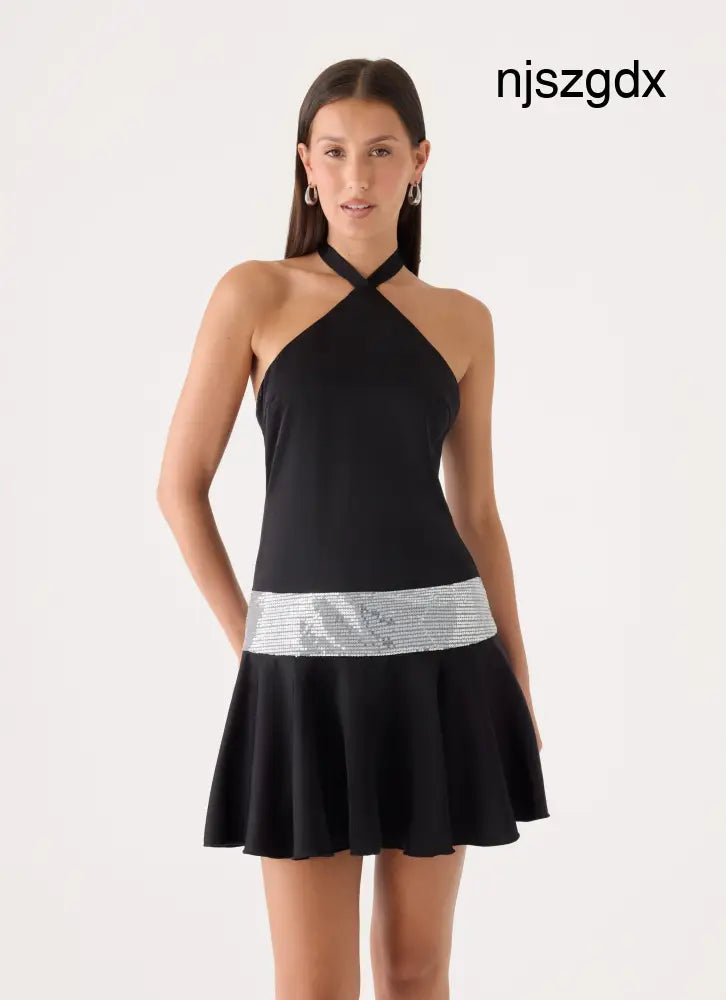 Kaelis Mini Dress - Black - Mini Dresses