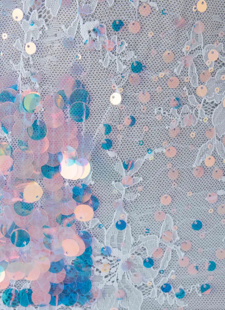 Maral Sequin Mini Dress - Blue - Mini Dresses