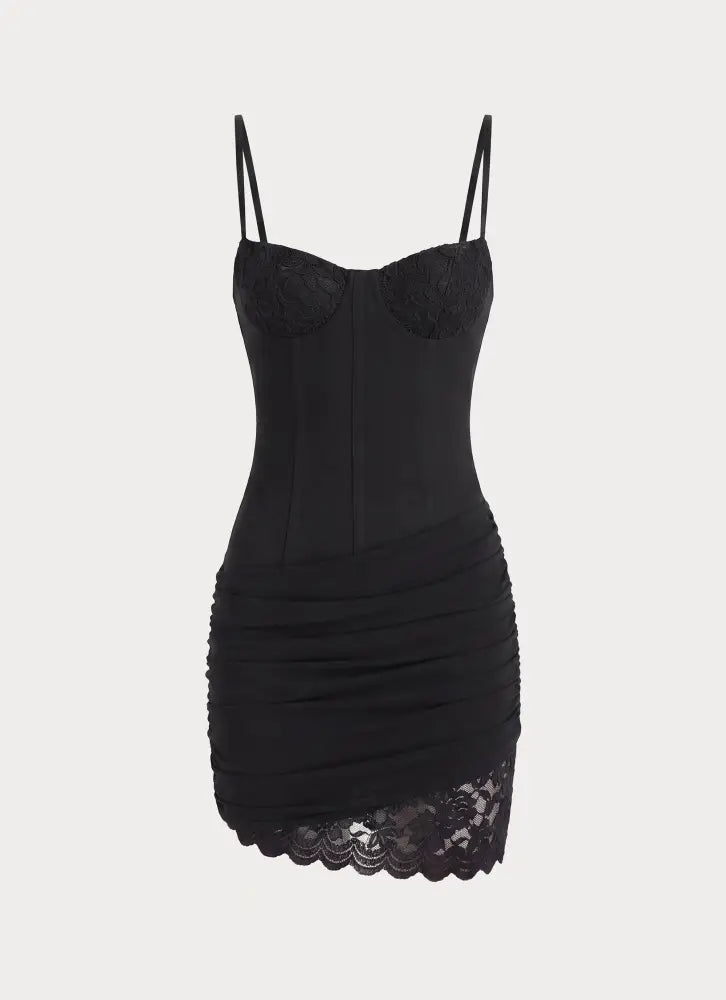 Renaya Mini Dress - Black - Mini Dresses
