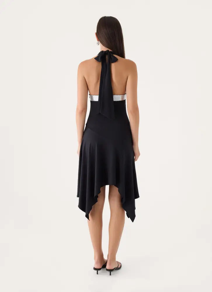 Rylae Midi Dress - Black - Midi Dresses